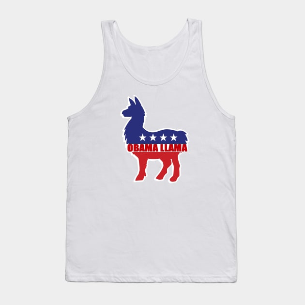 Obama Llama logo Tank Top by DMBarnham